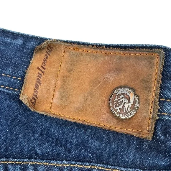 Diesel Blue Buster 0608N Slim Tapered Cotton Jeans Men's Size 34x31 Italy